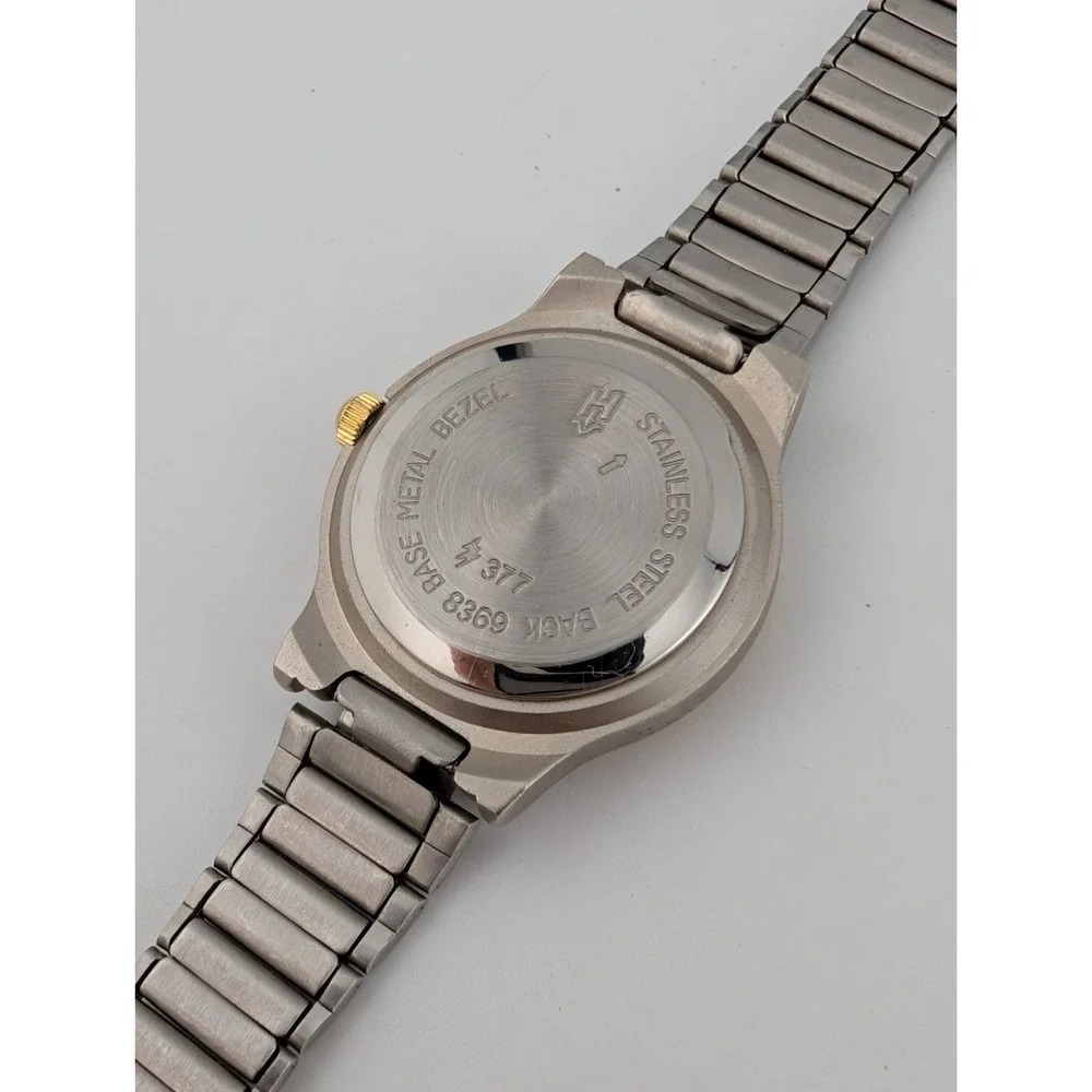 Helbros Watch Women 25mm Case Silver Adjustable Band-‎ New Battery